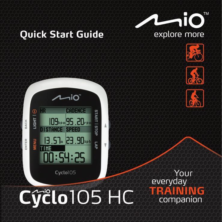 MIO Cyclo 105, cyklopočítač na jízdní kolo, 1,8"