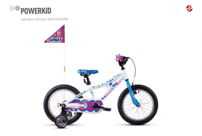 Ghost Powerkid 16 white/blue/pink