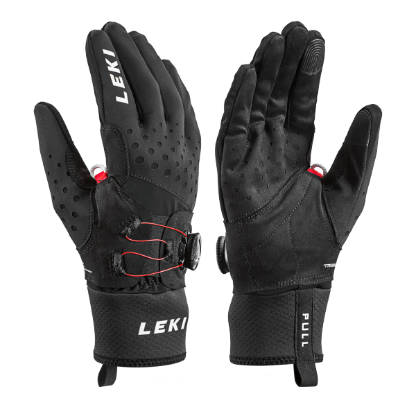Leki Nordic Tune Shark Boa black red 