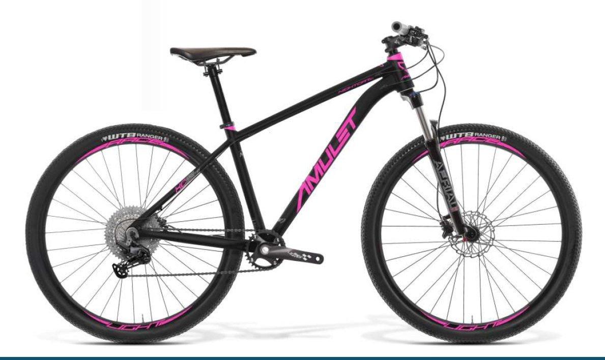 Amulet Horské kolo Amulet NIGHT CAT 3.0, BLACK MATT/PINK 2023