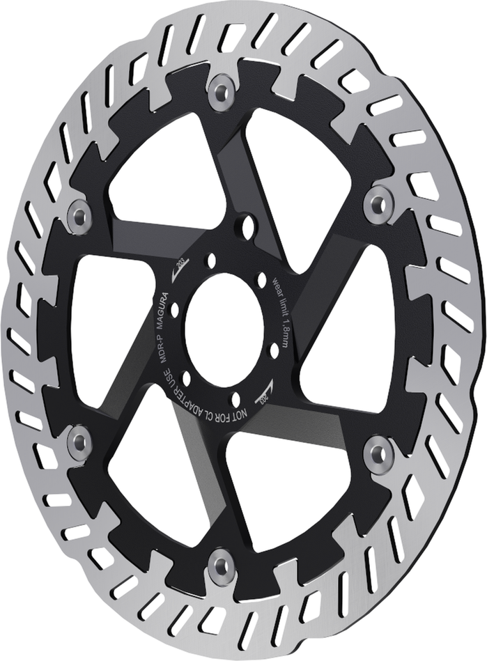 Kotouč Magura MDR-P, d 203 mm, IS-6 děr, dvoudílný unašeč černý