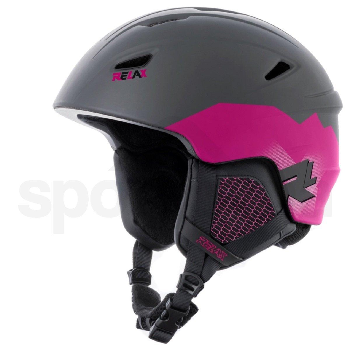 Lyžařská helma Relax Wild RH17A1 - grey/pink