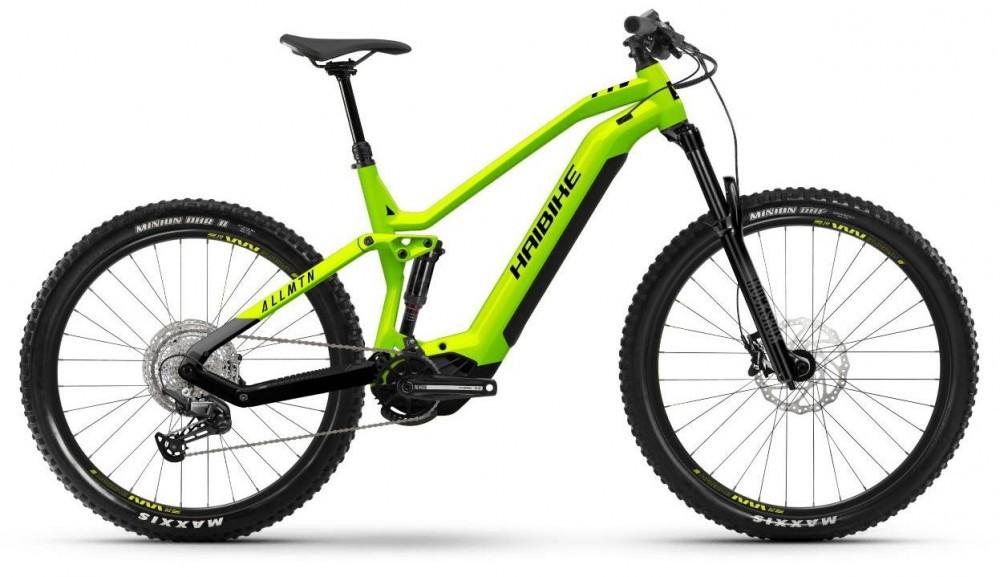 Celoodpružené elektrokolo Haibike AllMtn 3 - lime/black - gloss  2023