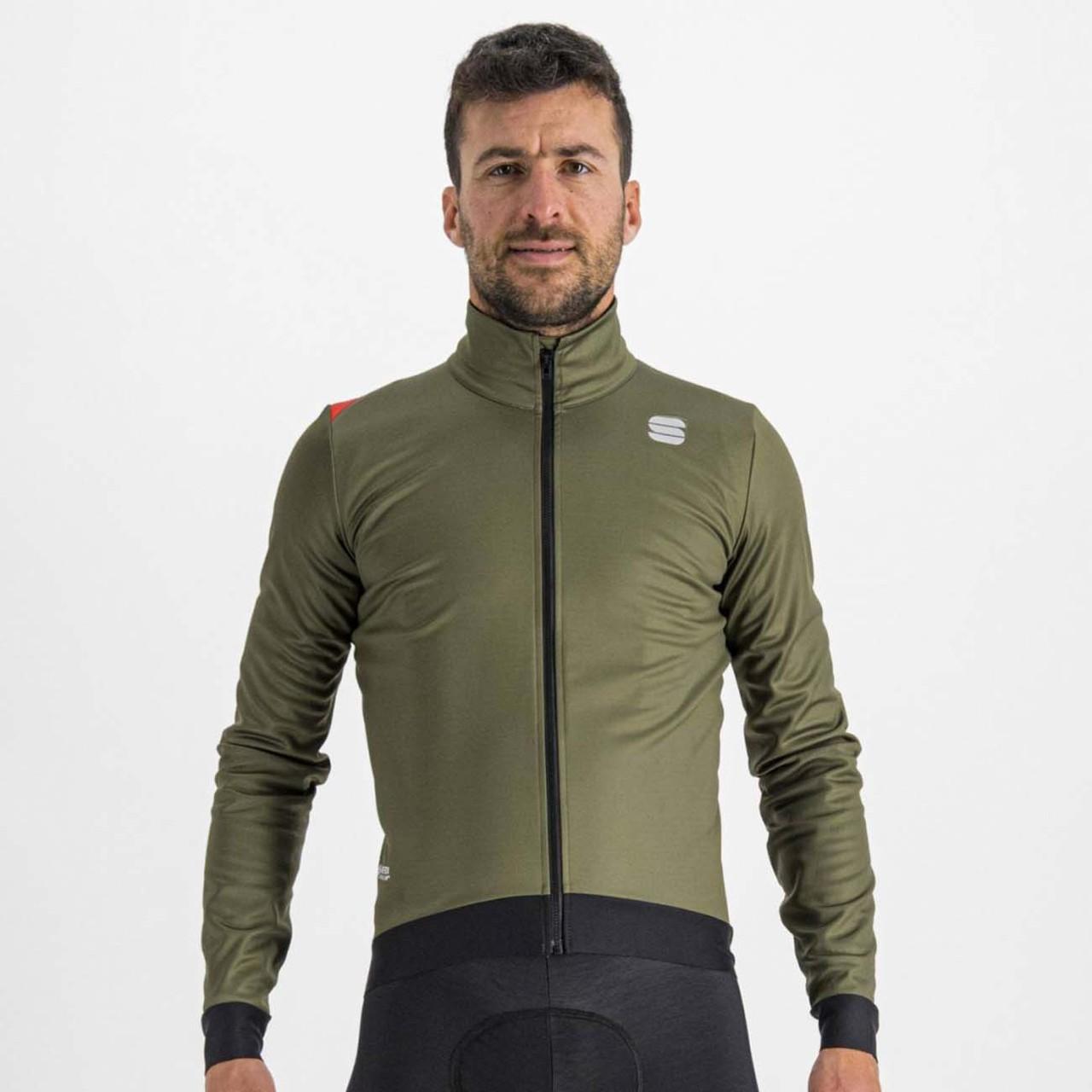 PÁNSKÁ CYKLISTICKÁ BUNDA SPORTFUL FIANDRE WARM JACKET - KHAKI