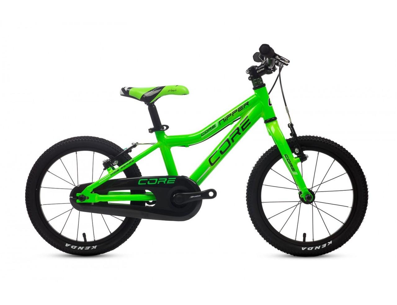 DĚTSKÉ KOLO CORE NIPPER 16" ZELENÉ V-BRAKE ULTRALIGHT 2023