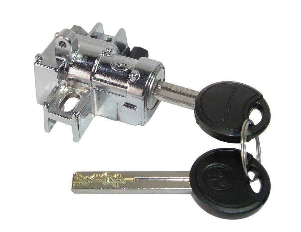 Zámek Trelock, Bosch Gen2, montáž na rám, dlouhý klíč, černá/stříbrná