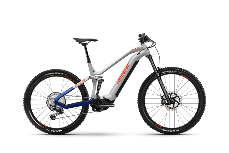 Celoodpružené elektrokolo Haibike AllMtn 7 2024  grey/blue/red