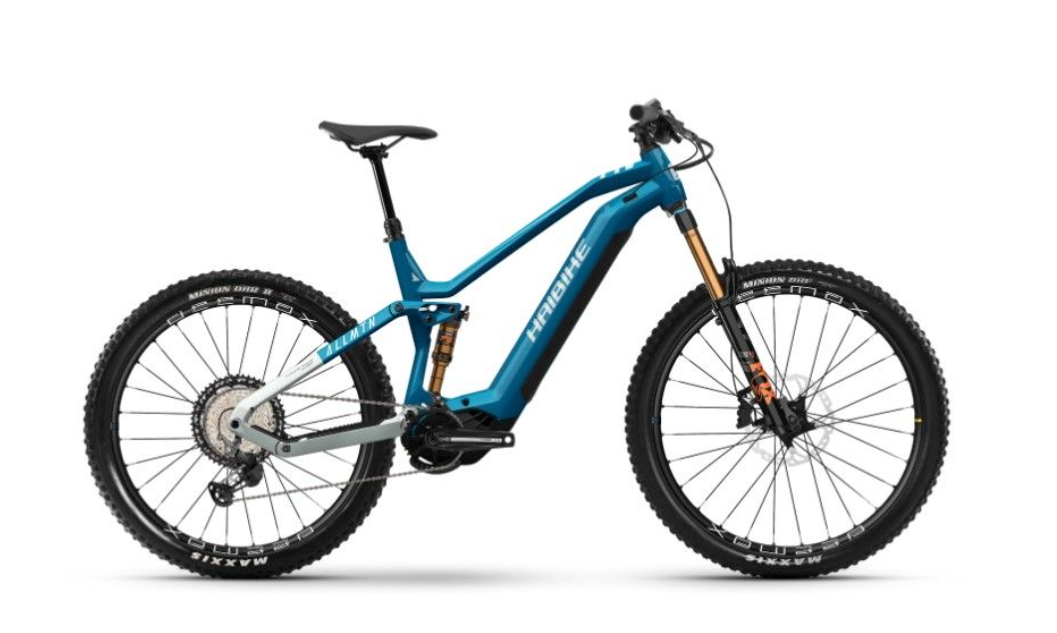 celoodpružené elektrokolo Haibike AllMtn 10 Blue/Silver gloss 2024