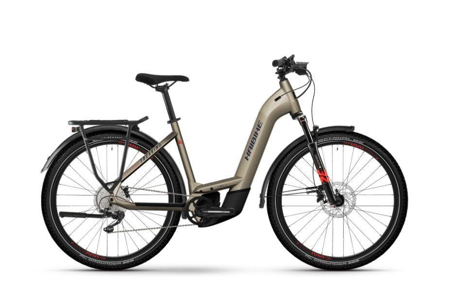 Elektrokolo Haibike Trekking 8 Low coffee/red/blue 2023, kola 27,5"