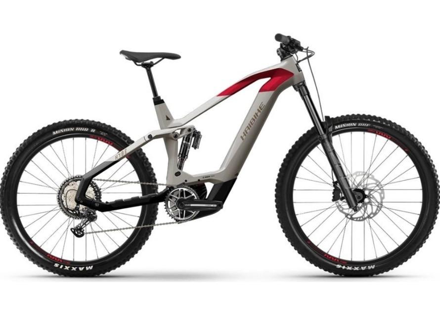Celoodpružené elektrokolo Haibike HYBE 9 šedá/červená 2024