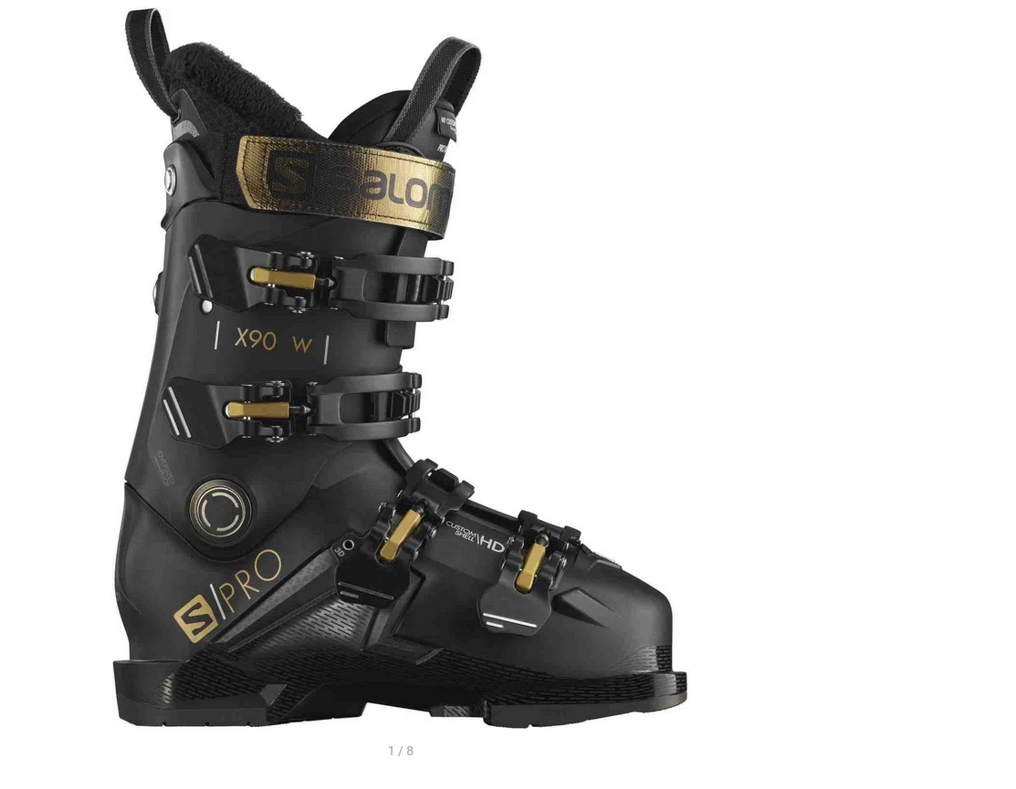 Lyžařské boty Salomon S/Pro X90 W GW Bk/Gold/Bellu 