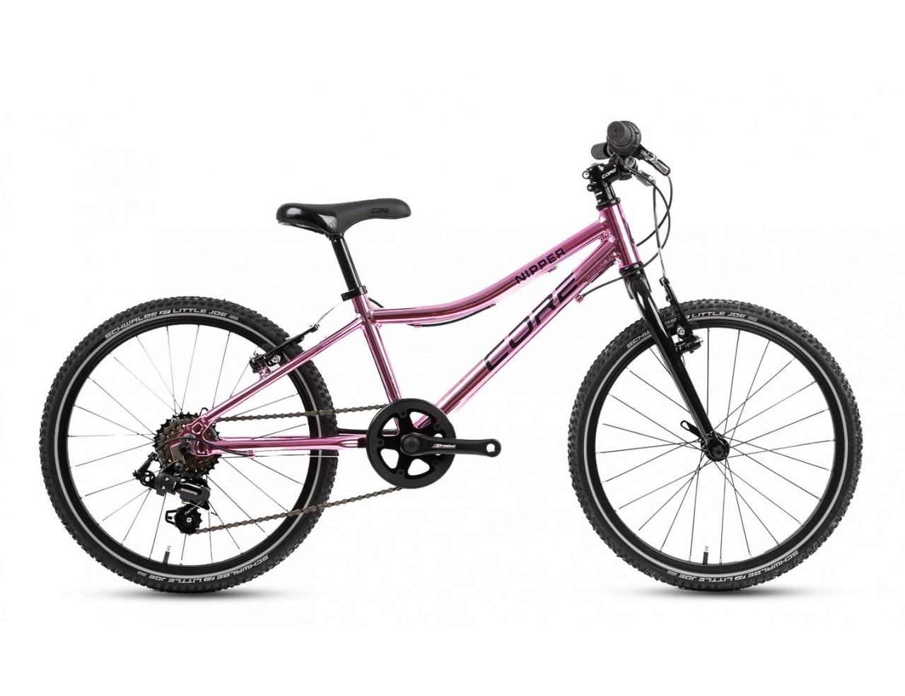 Dětské kolo 20" Al Nipper, Revo-6, chromovaný rosé, vidlice Al, pláště Little Joe